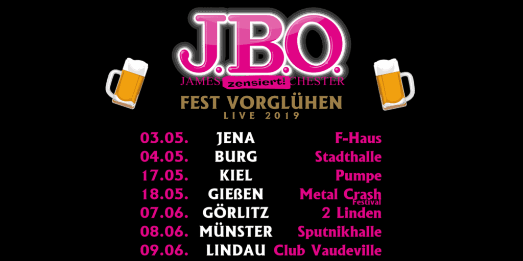 J.B.O. – „Fest-Vorglühen“ – Frühjahrstermine als Warm Up zum großen Jubiläum bestätigt